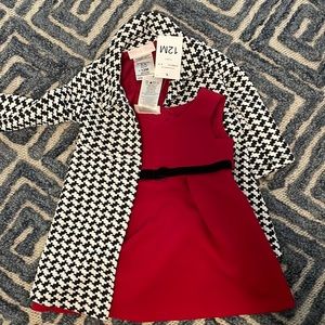 12 month formal dress with coat